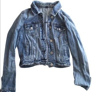 American Eagle | Distressed Medium Wash Jacket